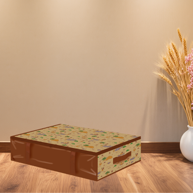 fabric storage bag with zipper