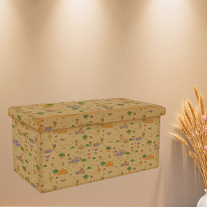 Large Folding Storage Ottoman