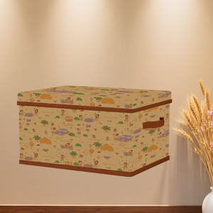 Folding Storage Bins with Lids -M