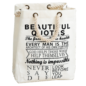 Cotton canvas laundry bag